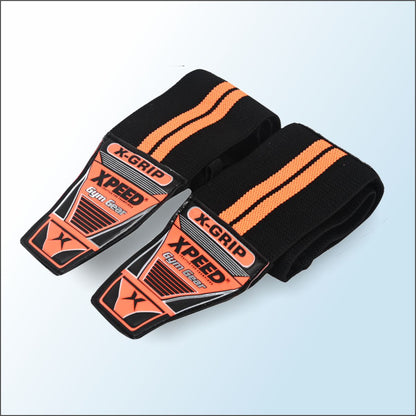 XPEED Elasticated Lifting Wrist Wrap XP1208 - Heavy Duty Woven Cotton Gym Support