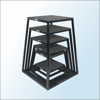 XPEED Metal Plyo Box Heavy Duty Iron Powder Coated Plyometric Jump Box for CrossFit & Explosive Training