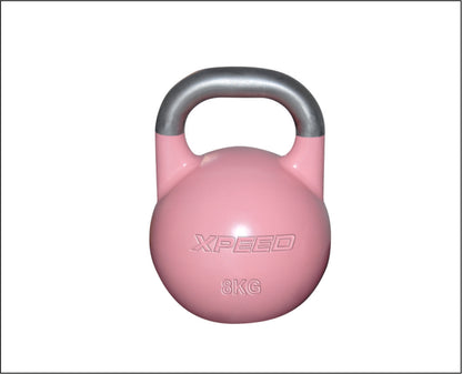 XPEED Competition Kettle Bell XP1215 - Cast Iron Steel Kettlebell Color Coded by Weight
