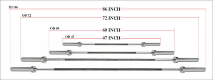 XPEED XP2401 Olympic Gym Rod - High-Quality Steel Barbell