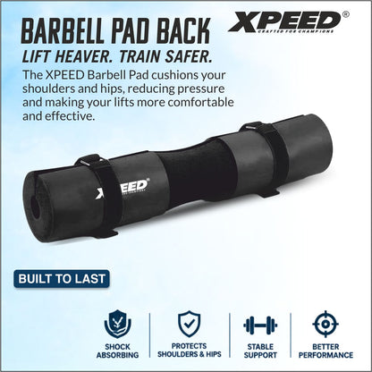 XPEED XP1231 Barbell Pad Back - High-Density Foam Squat Neck Pad