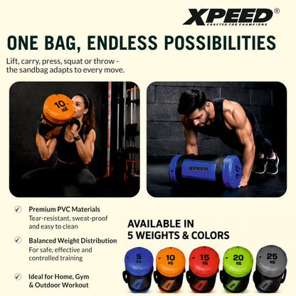 XPEED Core Bag High Quality PU Multi-Handle for Lunges Deadlift Squat CrossFit & Functional Strength Training