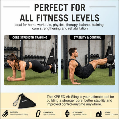 XPEED XP1217 AB Sling - Heavy Duty Core Training Hanging Straps