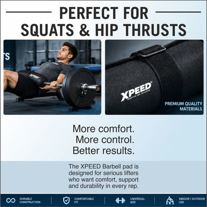 XPEED XP1231 Barbell Pad Back - High-Density Foam Squat Neck Pad