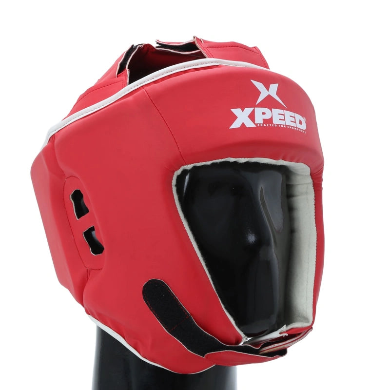 Xpeed XP104 training headguard with padded straps and protective design for boxing or martial arts practice.
