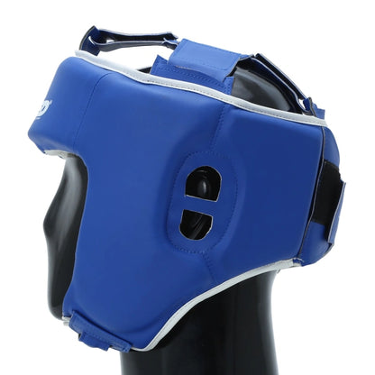 Xpeed XP104 training headguard with padded straps and protective face shield for boxing and martial arts training.