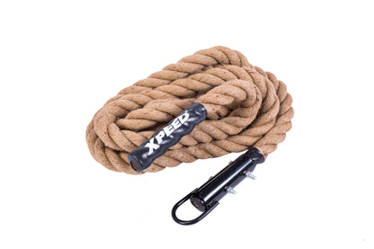 XPEED XP1222 Pully Jump Rope - 15FT Thick Jute Climbing and Strength Training Rope