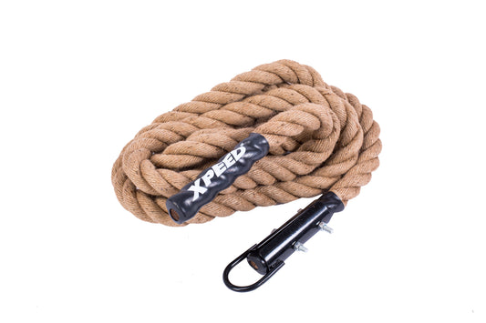 XPEED XP1222 Pully Jump Rope - 15FT Thick Jute Climbing and Strength Training Rope