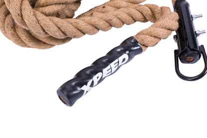 XPEED XP1222 Pully Jump Rope - 15FT Thick Jute Climbing and Strength Training Rope