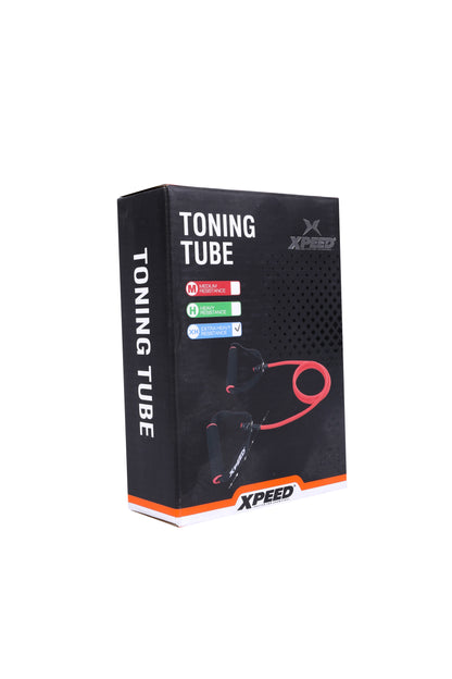 XPEED XP912 Toning Tube - Natural Rubber Resistance Tube with Handles