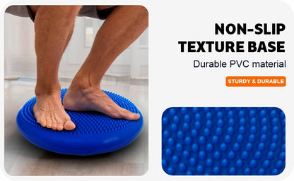 XPEED XP2446 Balance Cushion with Pump - 33cm Wobble Disc for Core Strength and Rehabilitation