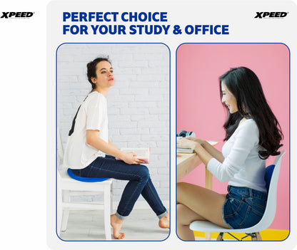 XPEED XP2446 Balance Cushion with Pump - 33cm Wobble Disc for Core Strength and Rehabilitation