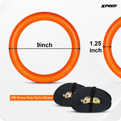 XPEED XP917 Gymnastic Ring - Wooden CrossFit Strength Training Rings