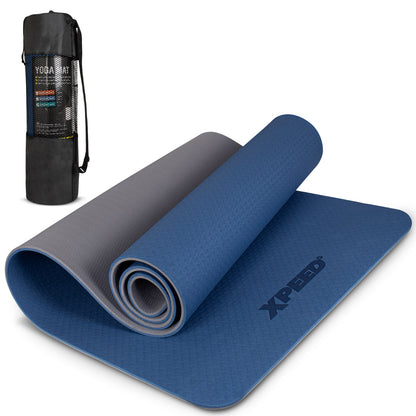 XPEED XP1304 TPE Yoga Mat - Eco-Friendly Dual-Color Non-Toxic Exercise Mat