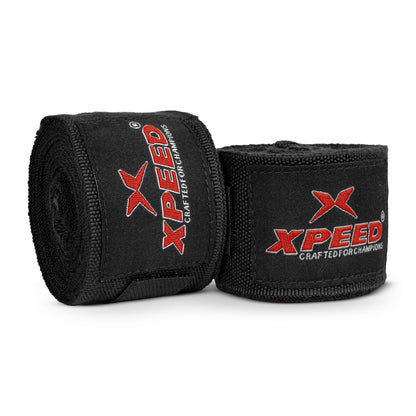 Xpeed XP107 Elastic/Nylon Handwraps – Essential Wrist & Knuckle Protection for Combat Sports