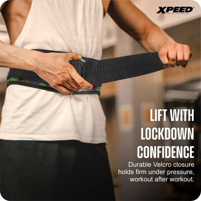 XPEED XP1006 All Nylon Weightlifting Belt 6 Inch Camo with Stainless Steel Slide Bar Buckle for Gym Training