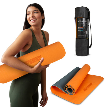 XPEED XP1304 TPE Yoga Mat - Eco-Friendly Dual-Color Non-Toxic Exercise Mat