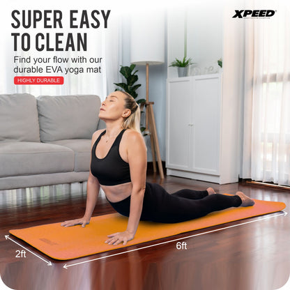 XPEED XP1304 TPE Yoga Mat - Eco-Friendly Dual-Color Non-Toxic Exercise Mat