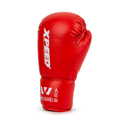 XPEED XP2101 Wushu Boxing Gloves - PU Leather Lace-Up Training Gloves