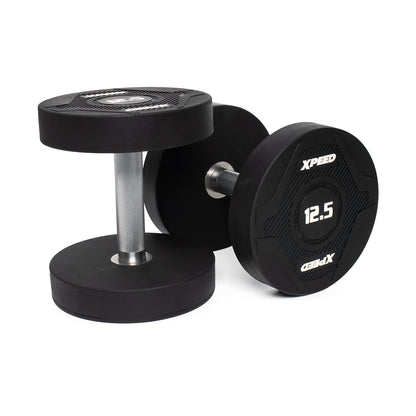 XPEED XP4161 PU Dumbbell Premium Polyurethane Coating Ergonomic Grip Precision-Balanced for Gym Training