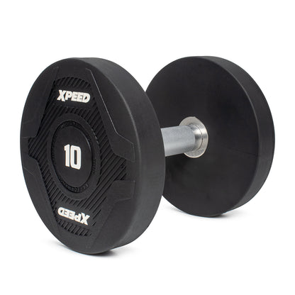 XPEED XP4161 PU Dumbbell Premium Polyurethane Coating Ergonomic Grip Precision-Balanced for Gym Training