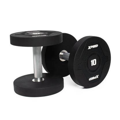 XPEED XP4161 PU Dumbbell Premium Polyurethane Coating Ergonomic Grip Precision-Balanced for Gym Training