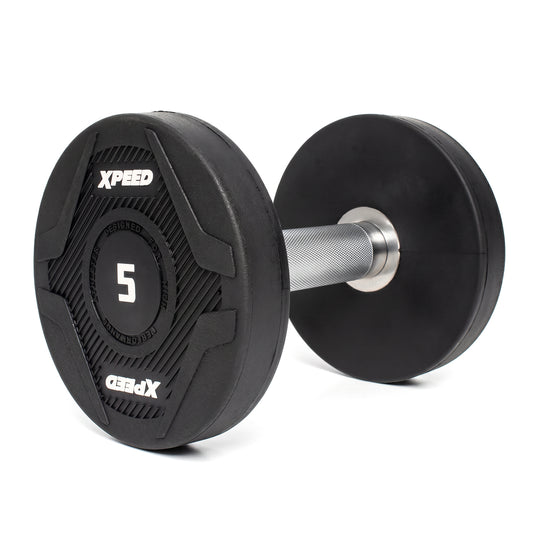 XPEED XP4161 PU Dumbbell Premium Polyurethane Coating Ergonomic Grip Precision-Balanced for Gym Training