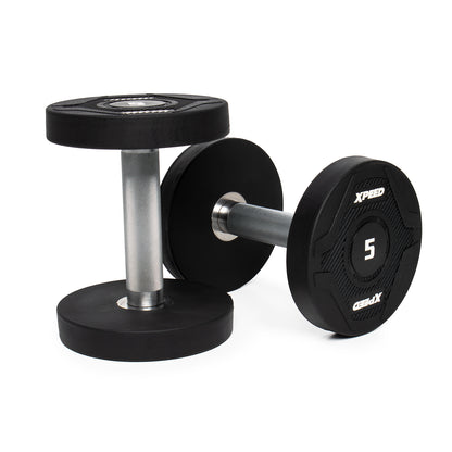 XPEED XP4161 PU Dumbbell Premium Polyurethane Coating Ergonomic Grip Precision-Balanced for Gym Training