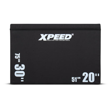 XPEED XP4159 3 in 1 Plyometric Jump Box 20 24 30 Inch High-Density Foam for Explosive Training