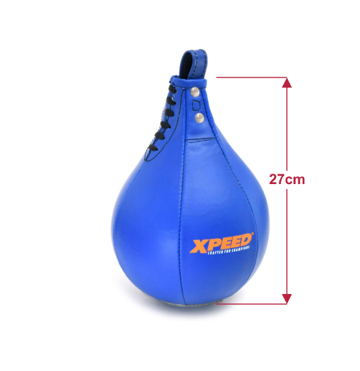 XPEED XP507 Speedball used for boxing training, mounted on a wall with a person practicing punches in a gym setting