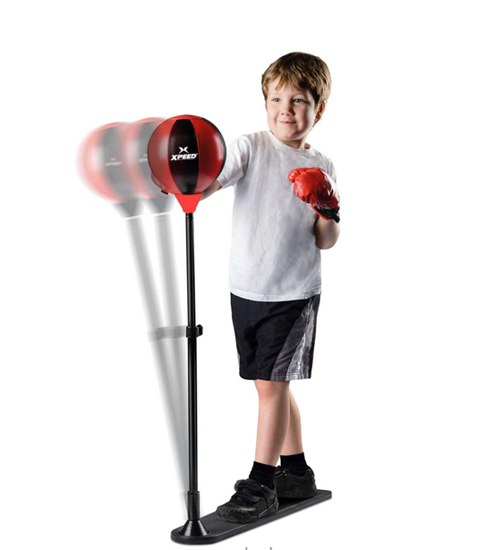 XPEED XP604 Champ boxing set with gloves, punching bag, and accessories for boxing training and practice.