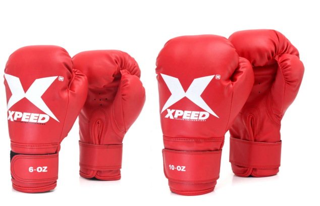 XPEED XP609 father and son boxing set with gloves and punching pads, designed for kids and adults for boxing training.