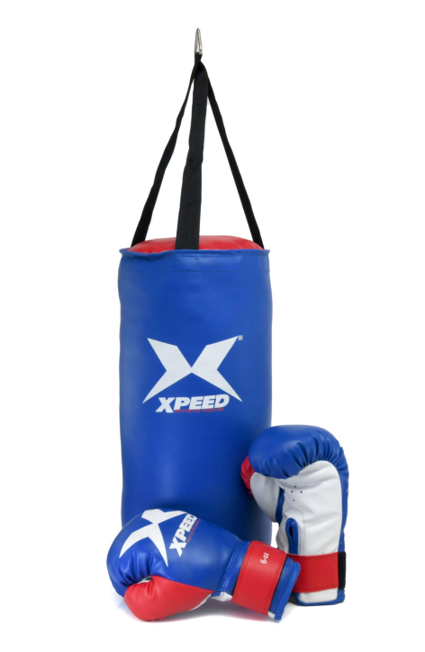 XPEED XP603 Junior Boxing Kit boxing set with gloves and punching bag for kids, ideal for beginner boxing training.