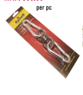 XPEED XP303 heavy duty hook and swivel for boxing accessories, showing durable metal construction and secure attachment features.