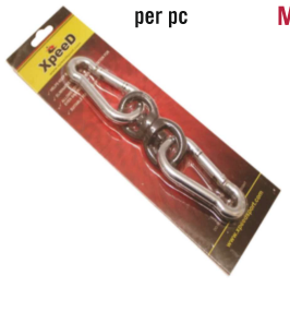 XPEED XP307 punchbag hook used as boxing accessory, showing sturdy metal hook for hanging punchbags in a gym setting.