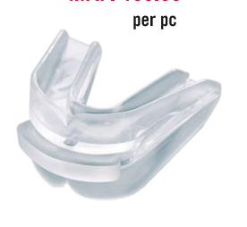 XPEED XP311 double boxing mouthguard showing black and white design, designed for protection during boxing matches.
