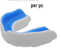 XPEED XP312 Gel Mouthguard for boxing protection, shown in a clear close-up image highlighting its design and fit.