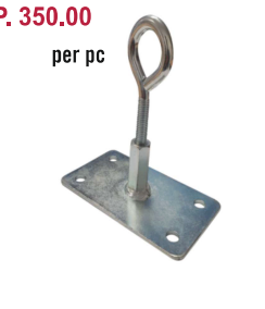 XPEED XP314 boxing floor anchor bracket for secure training setup, shown in black metal with mounting holes for gym flooring.
