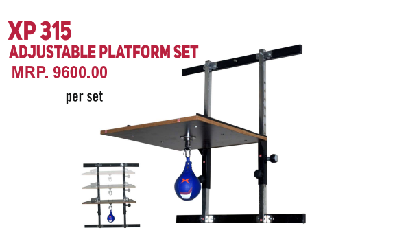 XPEED XP315 adjustable boxing platform set with padded surfaces and sturdy frame for boxing training and fitness workouts.