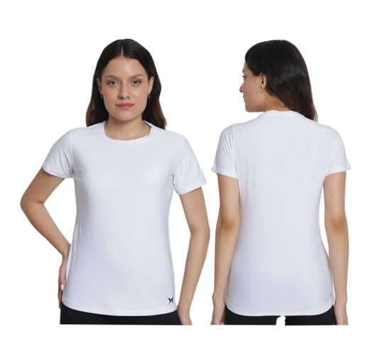 Women's XPEED XP743 X-Trainer sports T-shirt in breathable fabric, featuring a fitted design and athletic style.