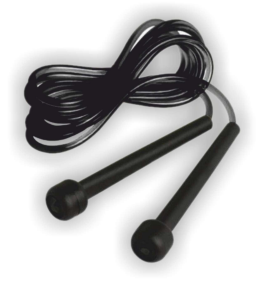 XPEED XP807 Basic nylon skipping rope, durable and lightweight, with comfortable handles for cardio exercise and fitness training.