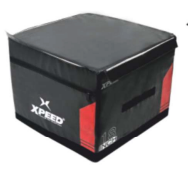 XPEED XP1235 Soft Plyo Box for strength training, showing a sturdy padded plyometric box used for jump exercises.