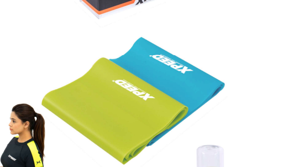XPEED XP1203 TPE resistance band for strength training, eco-friendly TPE material, portable exercise equipment for fitness.