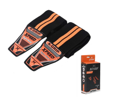 XPEED Elasticated Lifting Wrist Wrap XP1208 - Heavy Duty Woven Cotton Gym Support