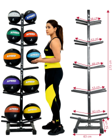 XPEED XP2414 Double Display Stand for Medicine Balls