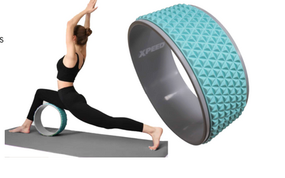 XPEED Yoga Ring Non-Slip Dharma Wheel for Yoga Pilates Back Flexibility & Core Muscle Training