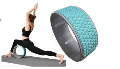 XPEED Yoga Ring Non-Slip Dharma Wheel for Yoga Pilates Back Flexibility & Core Muscle Training