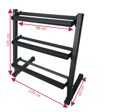 XPEED Dumbbell Rack Heavy Duty Welded Commercial Grade Steel Anti-Rust for Gym Weight Storage