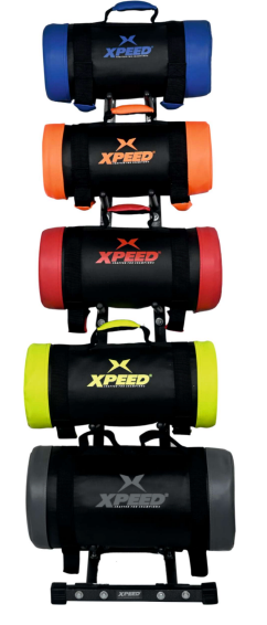 XPEED Power Bag Display Kit Heavy Duty 12 & 14 Gauge Steel Anti-Rust Powder Coated for Gym Storage