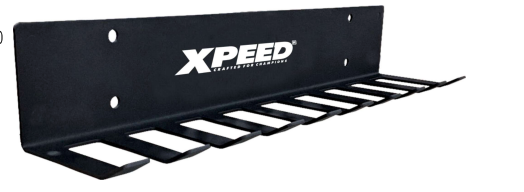 XPEED Belt Rope Hanger Wall Mount Anti-Rust Metal Rack for Jump Ropes Resistance Bands & Gym Belt Storage